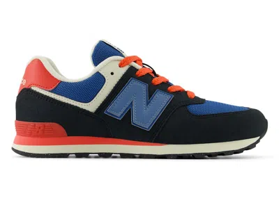Pre-owned New Balance 574 Sneakers In Phantom/blast Red In Multi