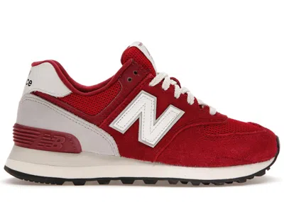Pre-owned New Balance 574 Sneakers In Red/white