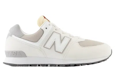 Pre-owned New Balance 574 Sneakers In Sea Salt/white In Multi