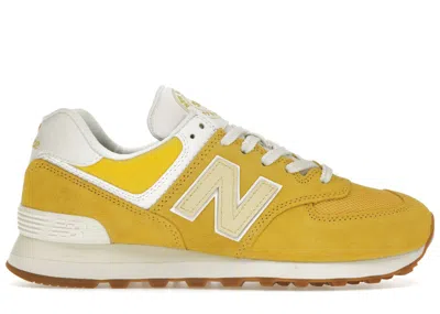 Pre-owned New Balance 574 Sneakers In Yellow