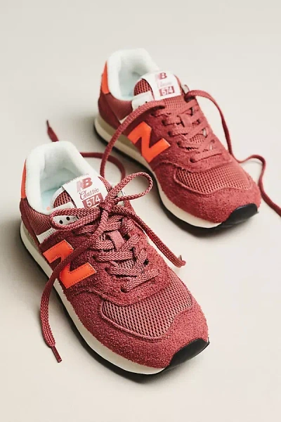 New Balance Womens 574 Red Rock Trainers