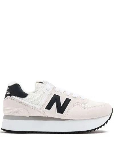 New Balance 574 Sneakers In Beige/white/black