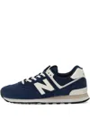 New Balance 574 Suede Sneakers In Blue