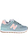 New Balance 574 Suede Sneakers In Blue