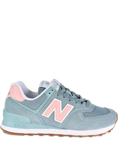 New Balance 574 Suede Sneakers In Blue