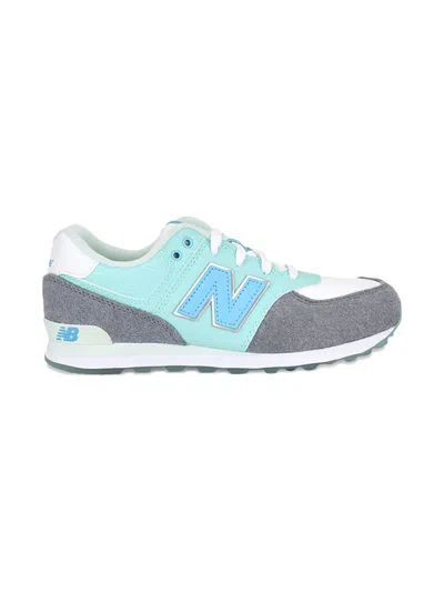 New Balance Kids' 574 Suede Trainers In Green