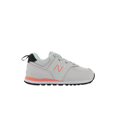 Pre-owned New Balance 574 Toddler 'fashion Metallic - Summer Fog Pink Mint' | Grey | Infant Size 5.5