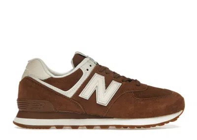 Pre-owned New Balance 574 True (women's) Sneakers In Brown/sea Salt