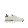 New Balance 574 Panelled Brushed Suede Sneakers In Neutral