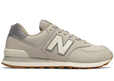 Pre-owned New Balance 574 Vegan Sneakers In Timberwolf/angora