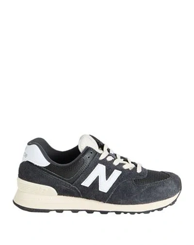 New Balance 574 Woman Sneakers Navy Size 7 Leather