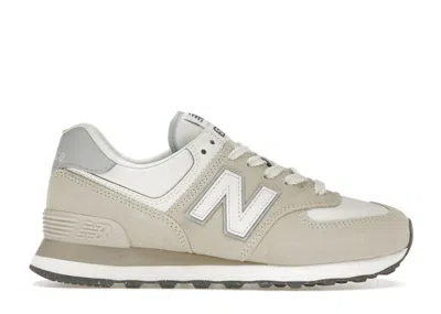 Pre-owned New Balance 574 (women's) Sneakers In Beige/pink
