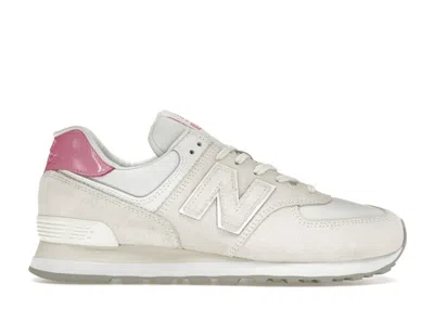 Pre-owned New Balance 574 (women's) Sneakers In Beige/pink/angora