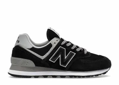 Pre-owned New Balance 574 (women's) Sneakers In Black/grey