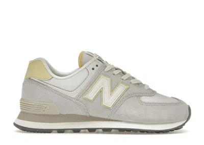 Pre-owned New Balance 574 (women's) Sneakers In Grey Matter/sea Salt/maize