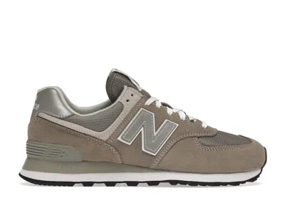 Pre-owned New Balance 574 (women's) Sneakers In Grey/white