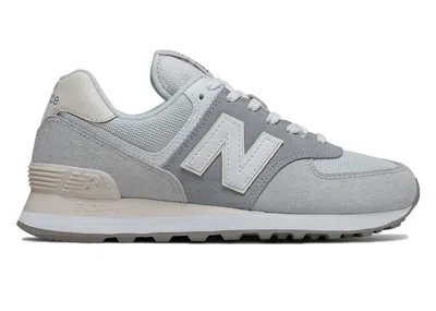 Pre-owned New Balance 574 (women's) Sneakers In Light Slate/light Aluminum In Gray