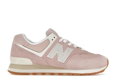 Pre-owned New Balance 574 (women's) Sneakers In Ligt Pink/angora
