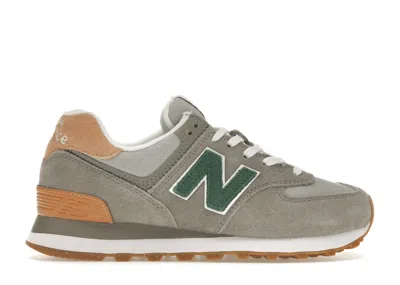 Pre-owned New Balance 574 (women's) Sneakers In Marblehead/rain Cloud In Gray