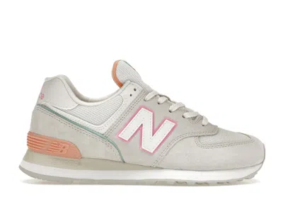 Pre-owned New Balance 574 (women's) Sneakers In Nimbus Cloud/peach Glaze