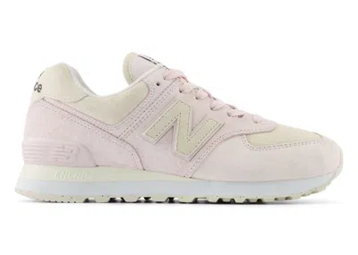 Pre-owned New Balance 574 (women's) Sneakers In Pink Granite/linen/sea Salt