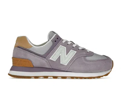 Pre-owned New Balance 574 (women's) Sneakers In Raw Amethyst/violet Haze