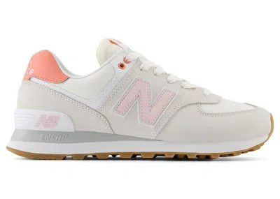 Pre-owned New Balance 574 (women's) Sneakers In Reflection/rose Sugar