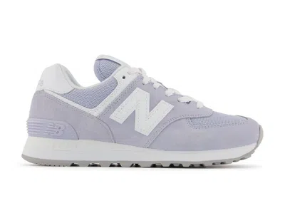 Pre-owned New Balance 574 (women's) Sneakers In Violet Haze/white