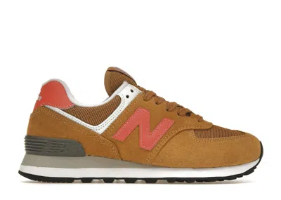 Pre-owned New Balance 574 (women's) Sneakers In Workwear/red