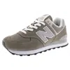 New Balance Womens 574 Logo-embossed Woven Low-top Trainers Grey White G In Multi