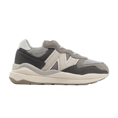 Pre-owned New Balance 57/40 Bungee Little Kid Wide 'castlerock Moonbeam' | Grey | Kid's Size 13