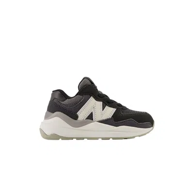 Pre-owned New Balance 57/40 Bungee Toddler Wide 'black Moonbeam' | Infant Size 6