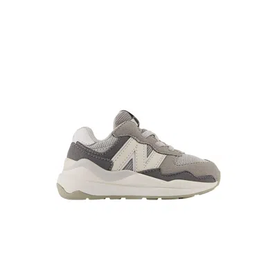 Pre-owned New Balance 57/40 Bungee Toddler Wide 'castlerock Moonbeam' | Grey | Infant Size 9 In Gray