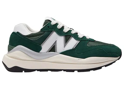 Pre-owned New Balance 57/40 Green (women's) Sneakers In Moonbeam/sea Salt/white
