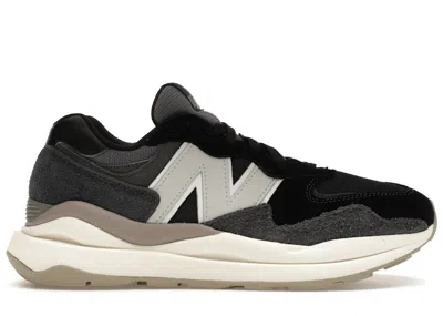 Pre-owned New Balance 57/40 Sneakers In Black/sea Salt/magnet