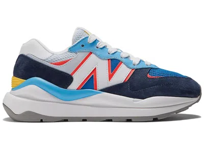 Pre-owned New Balance 57/40 (women's) Sneakers In Natural Indigo/electric Red/white In Multi