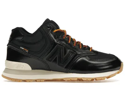 Pre-owned New Balance 574h Cordura Sneakers In White/black