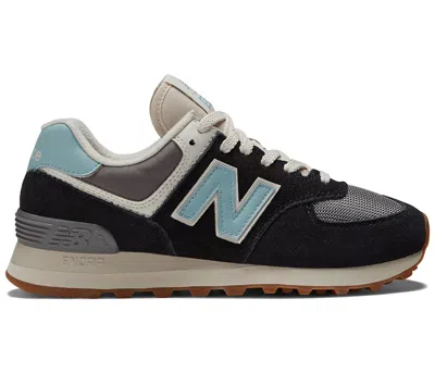 Pre-owned New Balance 574v2 (women's) Sneakers In Black/ocean Haze