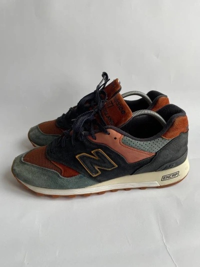Pre-owned New Balance 577 England Yard Pack M577yp Blue Orange Multi Shoes In Multicolor