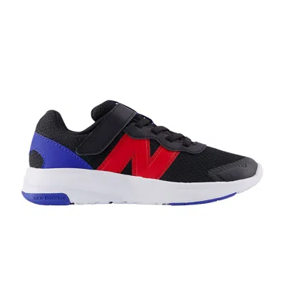 Pre-owned New Balance 578v1 Bungee Lace Top Strap Little Kid Wide 'black Red Royal' | Kid's Size 3
