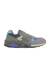 New Balance 580 Logo-patch Low-top Sneakers In Gray
