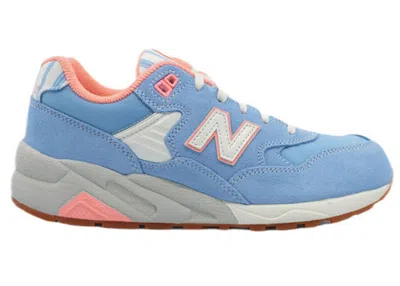 Pre-owned New Balance 580 Seaside Hideaway (women's) Sneakers In Lightin Blue/light Blue/pink