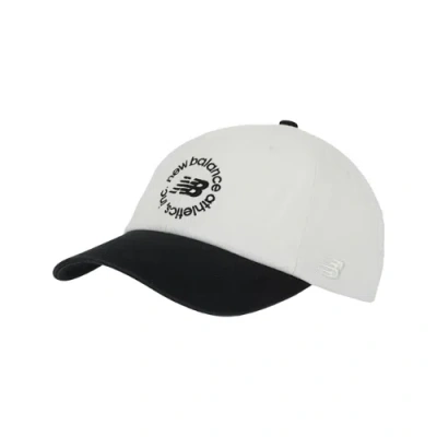 New Balance 6 Panel Circle Graphic Hat In White