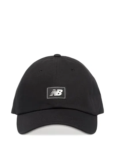 New Balance 6 Panel Logo Cap In Black