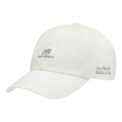 New Balance 6 Panel Seasonal Hat 'ivory' In White