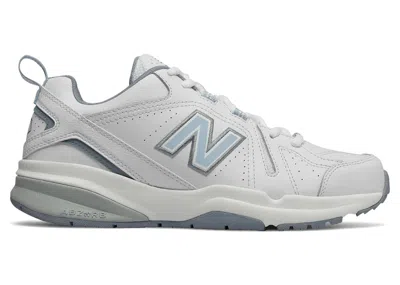 Pre-owned New Balance 608v5 (women's) Sneakers In White/light Blue In Multi