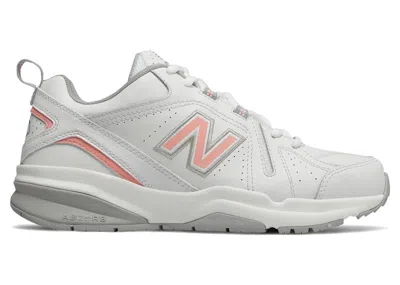 Pre-owned New Balance 608v5 (women's) Sneakers In White/pink