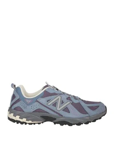 New Balance 610v1 Man Sneakers Mauve Size 9 Soft Leather, Textile Fibers In Purple