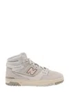 New Balance '650' Grey High-top Sneakers With N Logo In Grey