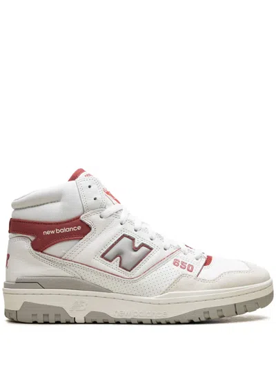 New Balance 650 High-top Sneakers In White With Astro Dust And Angora